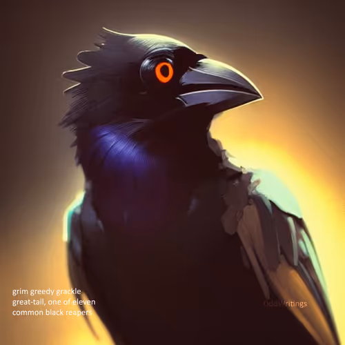 12 Ways Of Looking At A Grackle Haiku