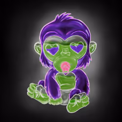 Baby Chimp Glass #3