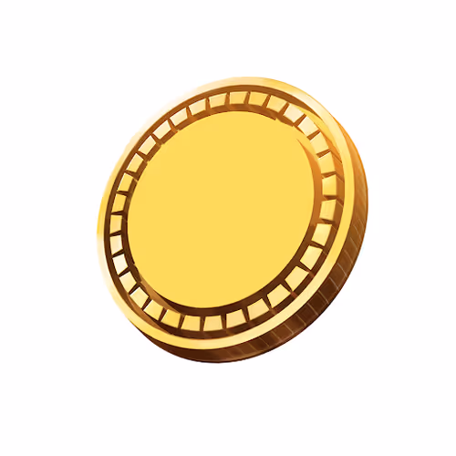 Blank Gold Coin