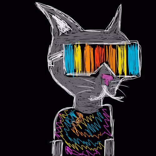 Hand Drawn Gutter Cat Gang 3000