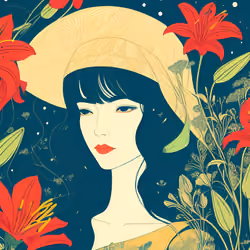 Portrait of the Lily Gardener