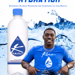 Josh Ali #6 WR Univ of KY - 1st  NIL Ad with Keen Water 
