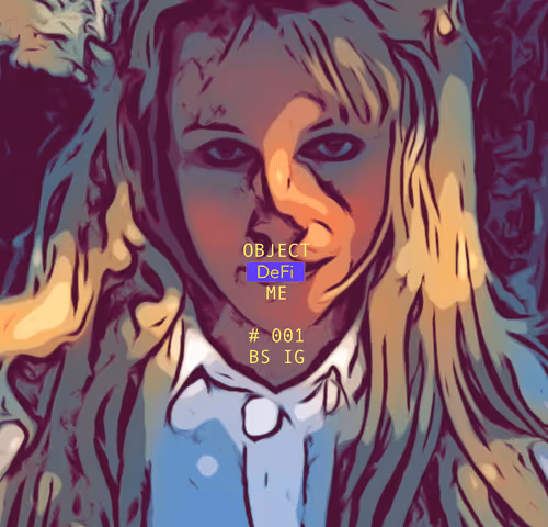 OBJECT DeFi ME - an NFT glitch series by johnny cubert white