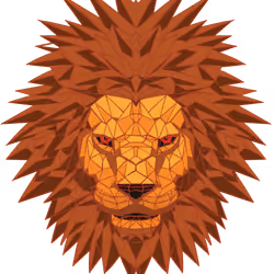 THE LION - POLYGONAL STYLE