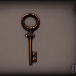 A Bronze Skeleton Key