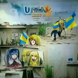 Ukraine Anime www.Crypto-Casa.com  1 of 1 NFT