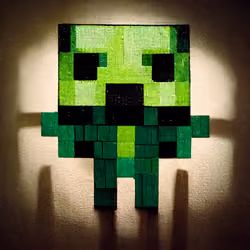 Mini zombie Minecraft Art Fan