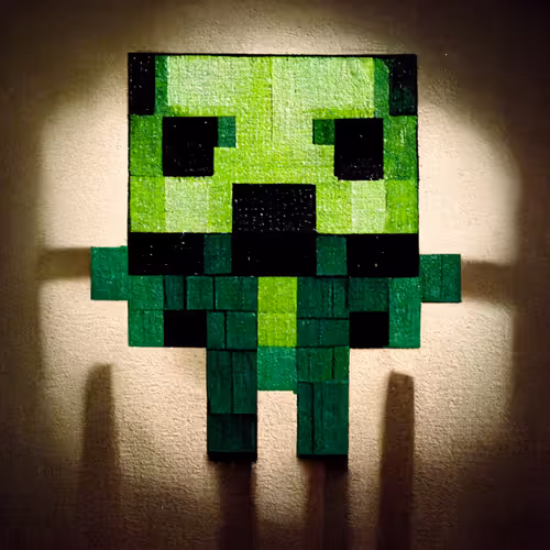 Minecraft Collection Art Fan - old