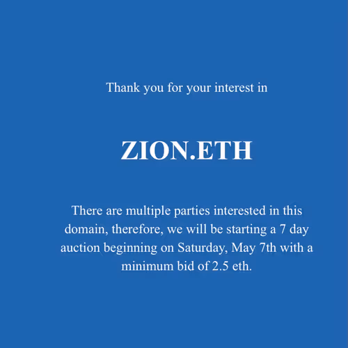 Ens Name Auctions