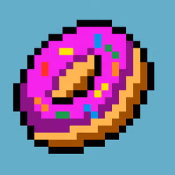 Boysenberry Frosted Donut With Sprinkles