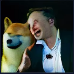 Shiba Inu Token Elon Musk Abstract #2