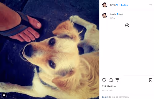 First Instagram Post