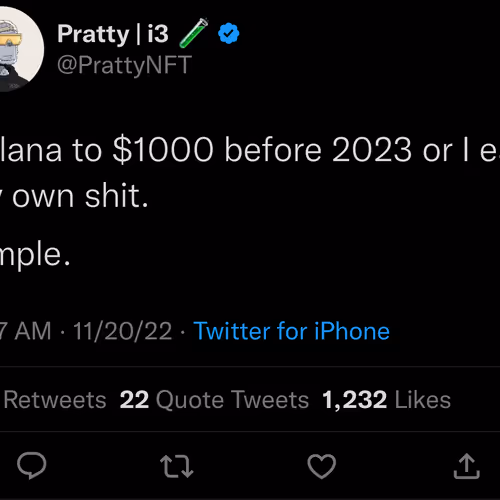 Pre-Pratty eating his own shit