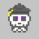 Kawaii SKULL #7841