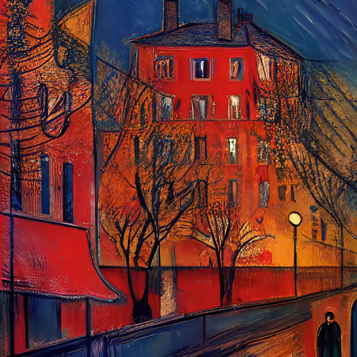 'A Street in Paris' |Paolo Galleri|