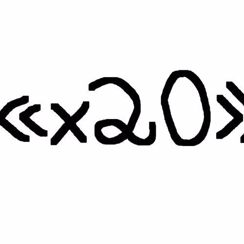 <<x20>>