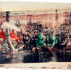 Justin Aversano - Seven of Coins - Physical Tarot Scroll - 4/5