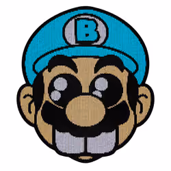 BLUEBE - Knitted badge #04
