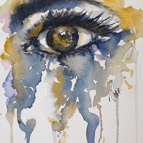 watercolor eye (2021) by Artsarity