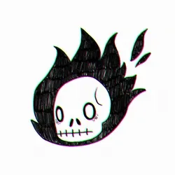 #92 Flaming Skull