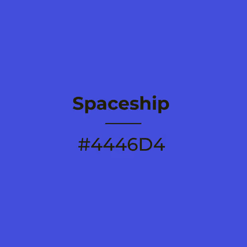 Spaceship #4446d4