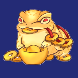 Gold Toad blue
