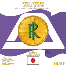 ReillyCoin Limited Edition Prefectures of Japan Collection Yamanashi No.96 of 96 Unique Pieces.