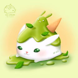 Matcha Ice cream Bunny #3