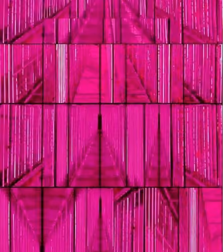 Pink light Infinite Future Space.