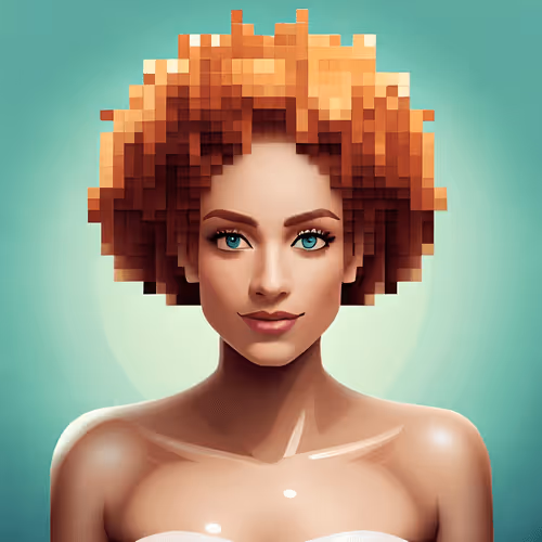 Woman PFP / avatar images in a combined style