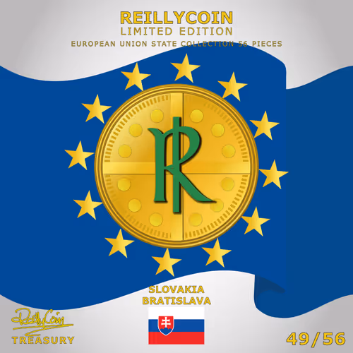 ReillyCoin Limited Edition European Union State Collection Slovakia No.49 of 56 Unique Pieces.