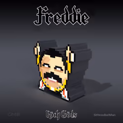 Stressballman Rock Gods - #1 Freddie Mercury 3D