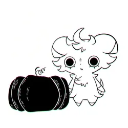 [Commission] Espurr And The Pumpkin #2