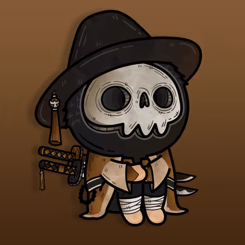 DEATH SKULL MASK CHARACTERS #007