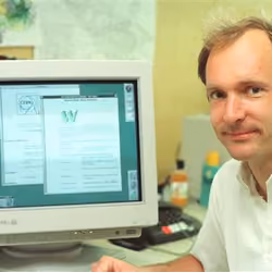 Tim Berners-Lee, picture in CERN