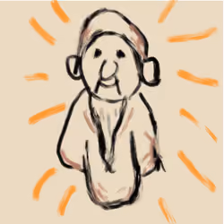 Happy old man