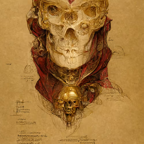 Leonard Da Vinci's - King Francis I - Skull Anatomy
