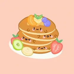 Kawaii Pancakes with Fruity 