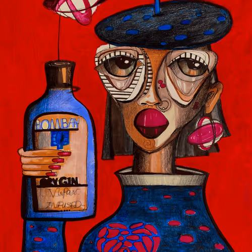 mixed media figure