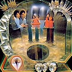 two mirrors facing each other like an emblem