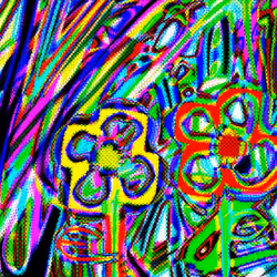 Psychedelic flowers