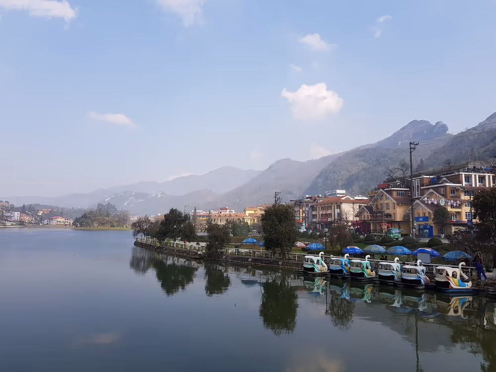 The lake in Vietnam