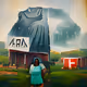 #larkorelli Powerful Black woman wearing a dress that is god in Wisconsin on a farm on rainy Tuesday