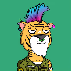 Grouchy Tiger Social Club #8034