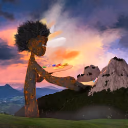 God's Land - #004 : God learned painting from Bob Ross (Sound)