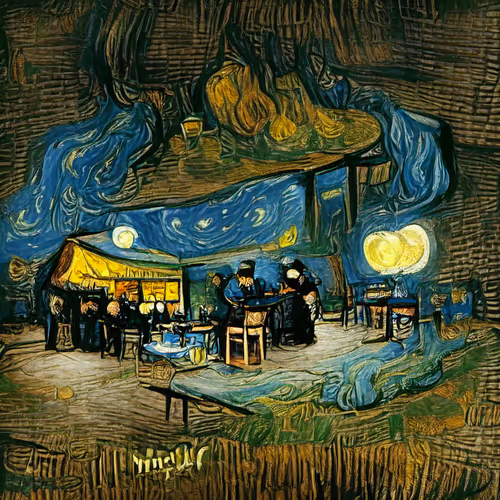 58 - The Night Cafe by Vincent Van Gogh (completed September 8th, 1888)