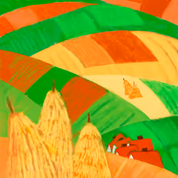 Fields in pastels No.5