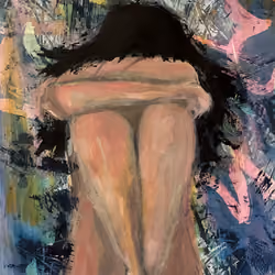 ' contemplation'  Acrylic on canvas