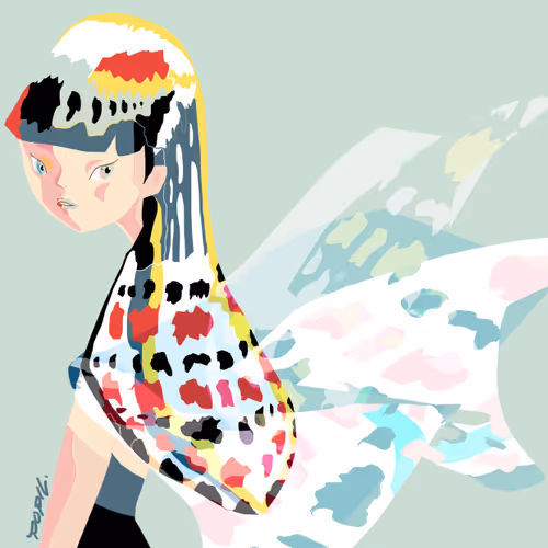 Moth girl #01