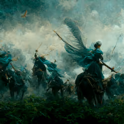 Valkyries On The Battlefield